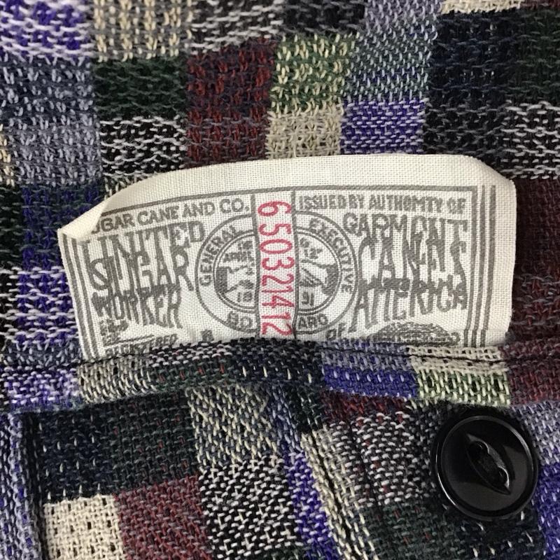 シュガーケーン SUGAR CANE シャツ、ブラウス 半袖 M チェック マルチカラー / マルチカラー / メンズ USED 古着 中古 10113088
