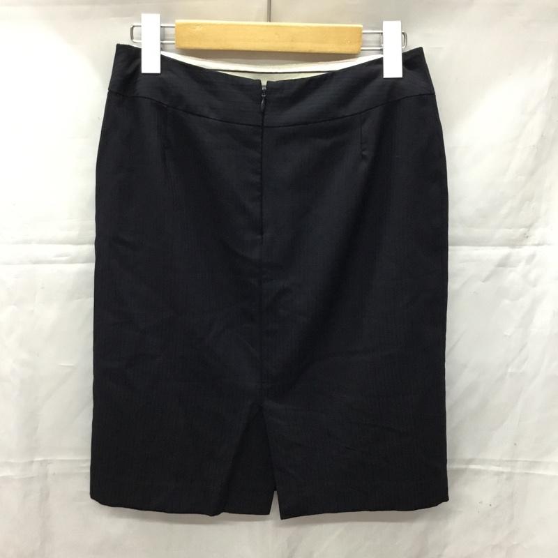 ユナイテッドアローズ UNITED ARROWS セットアップ セットアップ セットアップ フォーマルジャケット スクエアスカート 2点セット 38 ストライプ 紺 / ネイビー / レディース USED 古着 中古 10109998