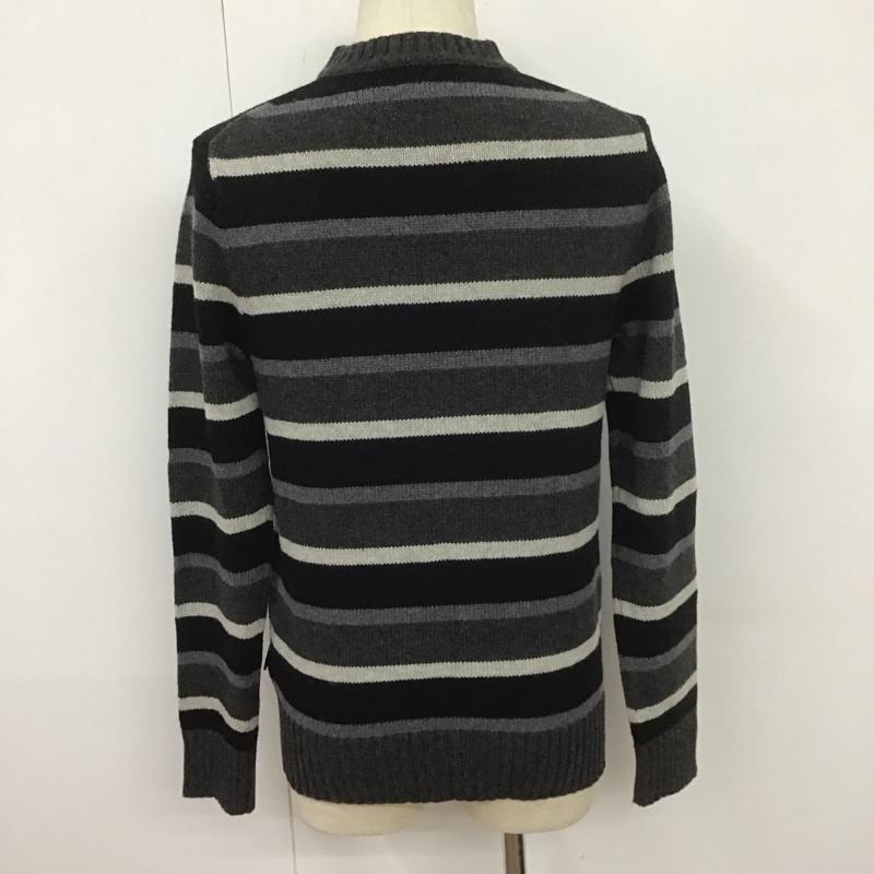 パタゴニア patagonia ニット、セーター 長袖 長袖ニットカットソー クルーネックカットソー セーター ボーダーニットカットソー XS ボーダー柄 灰 / グレー / X 黒 / ブラック / メンズ USED 古着 中古 10107801