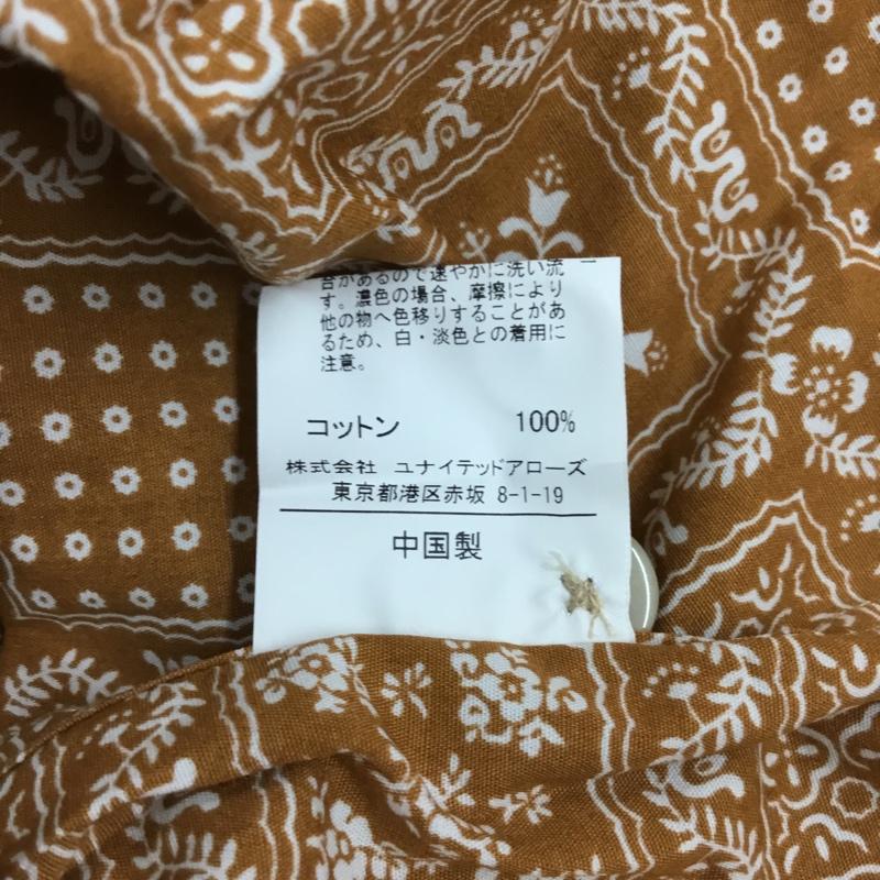 レインスプーナー reyn spooner シャツ、ブラウス 長袖 3211-699-2381 コットン ハワイ S 総柄 茶 / ブラウン / X 白 / ホワイト / メンズ USED 古着 中古 10111581