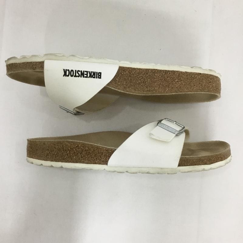 ビルケンシュトック BIRKENSTOCK サンダル サンダル MADRID 24 37 24.0cm ロゴ、文字 白 / ホワイト / レディース USED 古着 中古 10124372