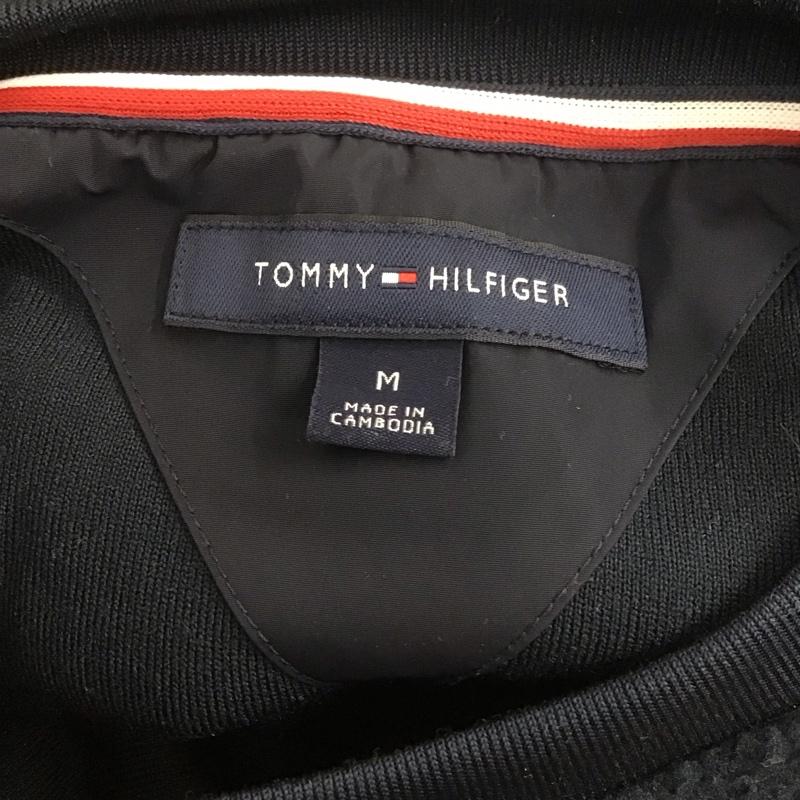 トミーヒルフィガー TOMMY HILFIGER トレーナー 長袖 長袖カットソー クルーネックカットソー フリースロングスリーブカットソー トレーナー M ロゴ、文字 赤 / レッド / X 紺 / ネイビー / メンズ USED 古着 中古 10106750