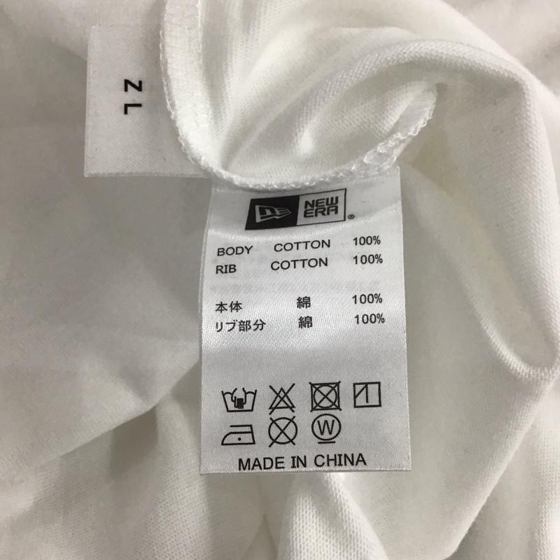 ニューエラ NEW ERA Tシャツ 半袖 半袖カットソー プリントTシャツ クルーネックカットソー S ロゴ、文字 白 / ホワイト / メンズ USED 古着 中古 10133110