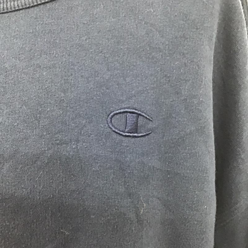 チャンピオン Champion トレーナー 長袖 無地 紺 / ネイビー / メンズ USED 古着 中古 10106072