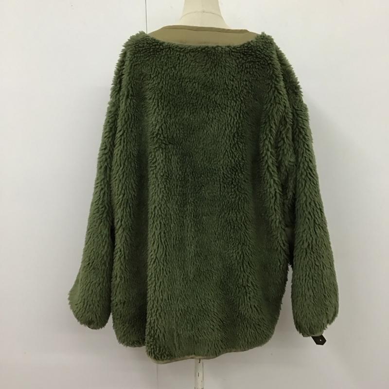 フリークスストア FREAK S STORE ジャケット、上着 ジャケット、ブレザー 1153248901440 ミリタリー 2WAY ボアショートコート リバーシブルジャケット FREE 無地 カーキ / カーキ / レディース USED 古着 中古 10120582