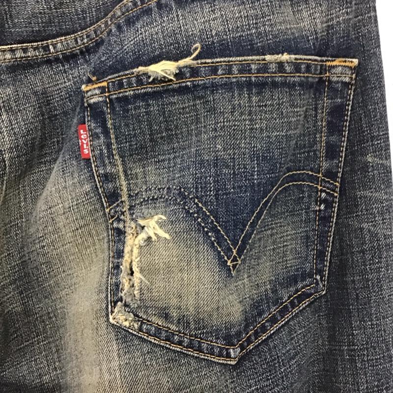 リーバイストラウスアンドコー Levi Strauss & co. パンツ デニム、ジーンズ デニムパンツ ワイドパンツ カジュアルパンツ 36 ダメージ加工 インディゴ / インディゴ / メンズ USED 古着 中古 10134067