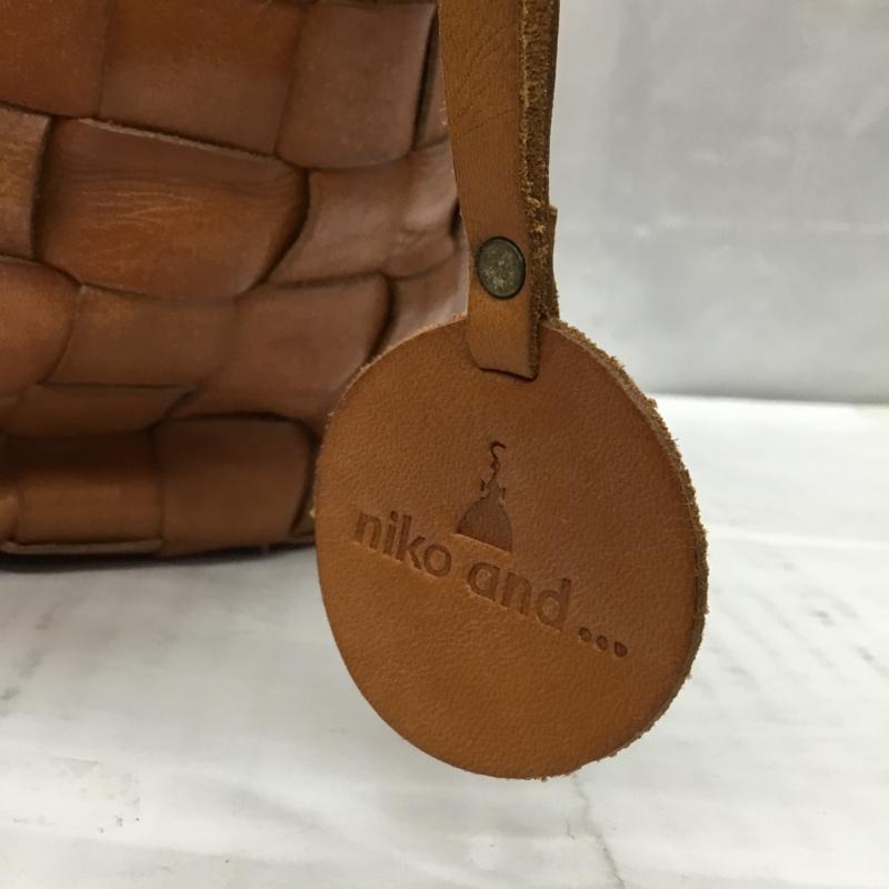 ニコアンド niko and... ショルダーバッグ ショルダーバッグ メッシュ 編み込み レザー 無地 茶 / ブラウン / レディース USED 古着 中古 10106886