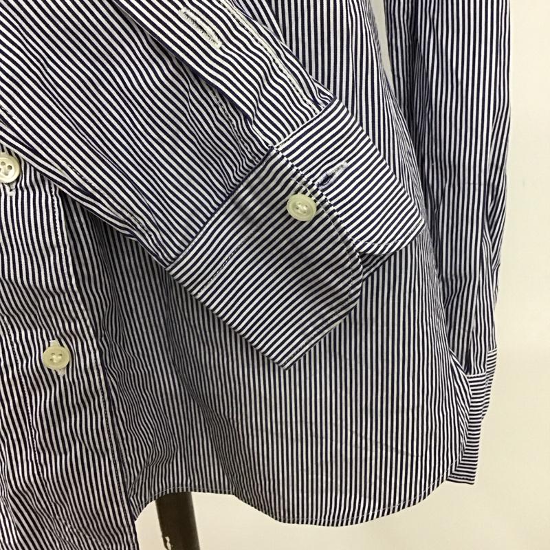 イネド INED シャツ、ブラウス 長袖 長袖シャツ カラーシャツ ポケットシャツ 長袖カットソー ストライプシャツ ストライプ マルチカラー / マルチカラー / レディース USED 古着 中古 10119443