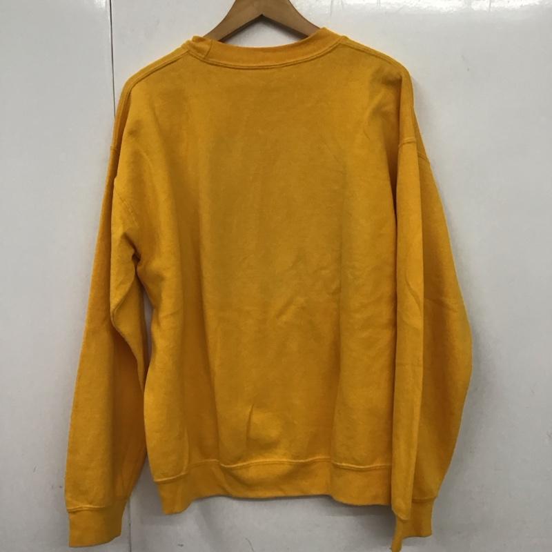 ギルダン GILDAN トレーナー 長袖 M プリント 黄 / イエロー / メンズ USED 古着 中古 10130153