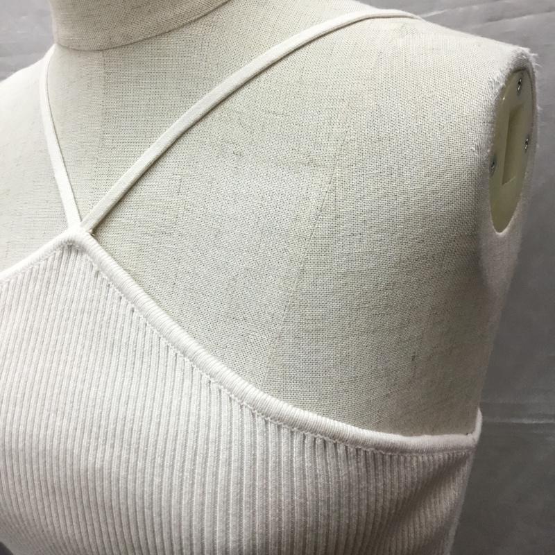 ザラ ZARA キャミソール キャミソール 3519 028 712 リブ タグ付き S 無地 アイボリー / アイボリー / レディース USED 古着 中古 10115556