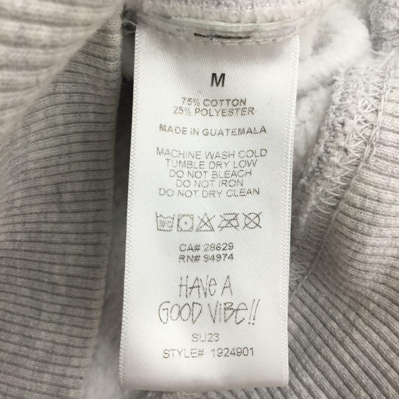ステューシー STUSSY パーカー 長袖 No.4 Hoodie M ロゴ、文字 灰 / グレー / メンズ USED 古着 中古 10138293