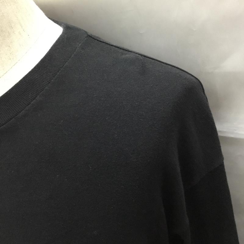 カーハート Carhartt カットソー 長袖 長袖カットソー クルーネックカットソー ロングスリーブカットソー プリントTシャツ M プリント 黒 / ブラック /  メンズ USED 古着 中古 10109365