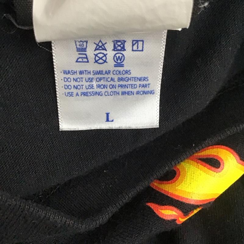 スラッシャー THRASHER Tシャツ 半袖 クルーネック プリント L ロゴ、文字 黒 / ブラック / メンズ USED 古着 中古 10111197