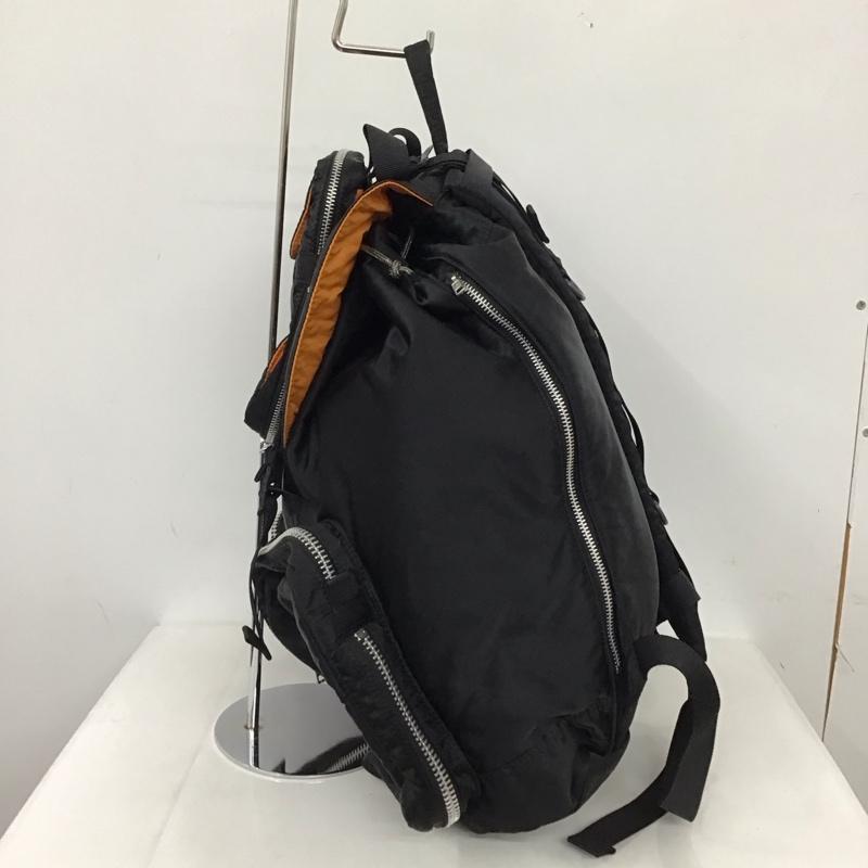 ポーター PORTER リュックサック、デイパック リュックサック、デイバッグ タンカー RUCKSACK ロゴ、文字 黒 / ブラック / メンズ USED 古着 中古 10123179