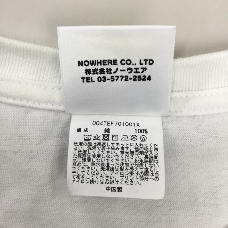 アベイシングエイプ A BATHING APE Tシャツ 半袖 クルーネック APE HEAD L プリント 白 / ホワイト / X 水色 / ライトブルー / メンズ USED 古着 中古 10119810