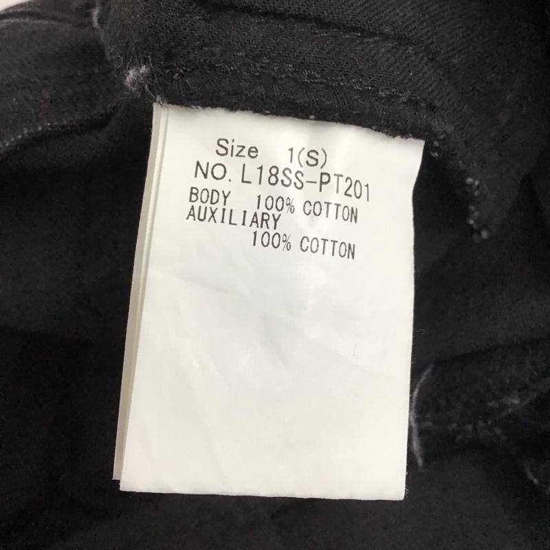 リルリリー lilLilly パンツ デニム、ジーンズ L18SS-PT201 ストレッチ S ダメージ加工 黒 / ブラック / レディース USED 古着 中古 10117233