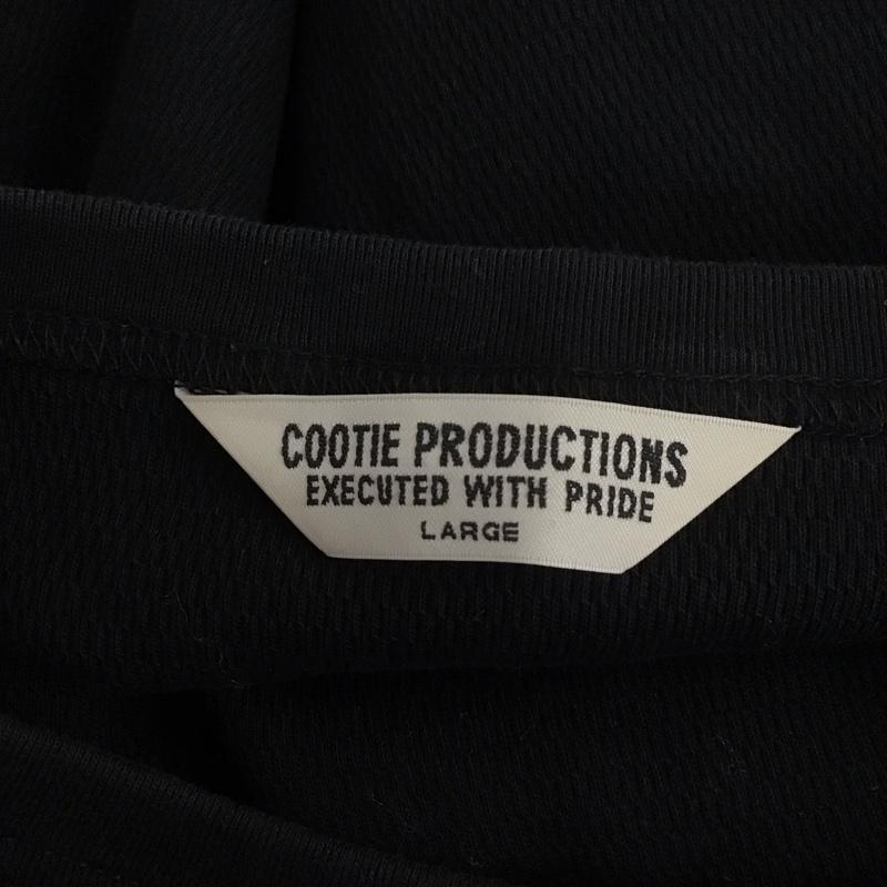 クーティー COOTIE カットソー 長袖 長袖カットソー クルーネックカットソー ロングスリーブカットソー 無地Tシャツ L 無地 黒 / ブラック /  メンズ USED 古着 中古 10110868