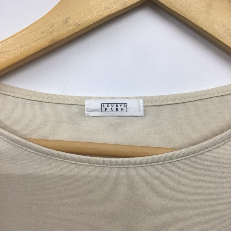 ローリーズファーム LOWRYS FARM カットソー 半袖 FREE 無地 ベージュ / ベージュ / レディース USED 古着 中古 10133498