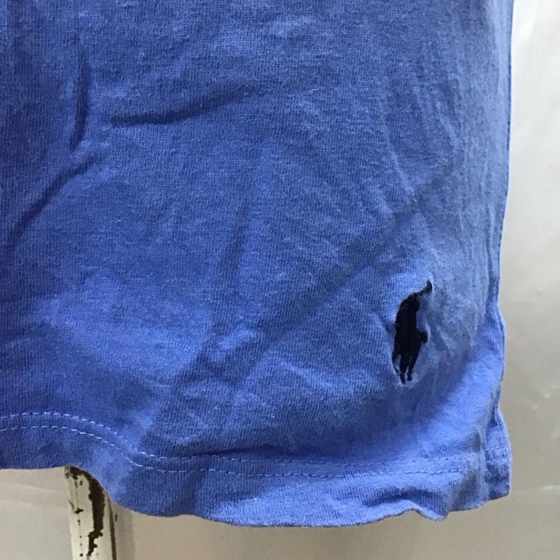 ポロラルフローレン POLO RALPH LAUREN Tシャツ 半袖 半袖カットソー プリントTシャツ クルーネックカットソー XL 無地 青 / ブルー / レディース USED 古着 中古 10116936