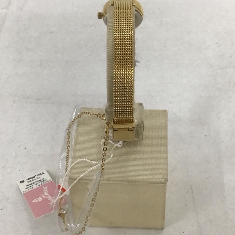 エンジェルハート ANGEL HEART 腕時計 アナログ(クォーツ式) TC19YG 箱有 ロゴ、文字 金 / ゴールド / レディース USED 古着 中古 10134111