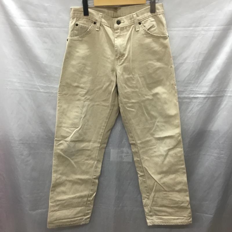 ディッキーズ Dickies パンツ ワークパンツ、ペインターパンツ ワークパンツ ワイドパンツ カジュアルパンツ 30インチ 無地 ベージュ / ベージュ /  メンズ USED 古着 中古 10122340