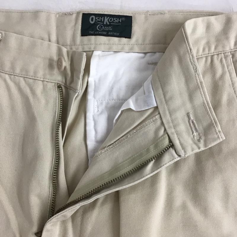 オシュコシュ OSHKOSH パンツ チノパン チノパン ワイドパンツ カジュアルパンツ 30インチ 無地 ベージュ / ベージュ / メンズ USED 古着 中古 10131287