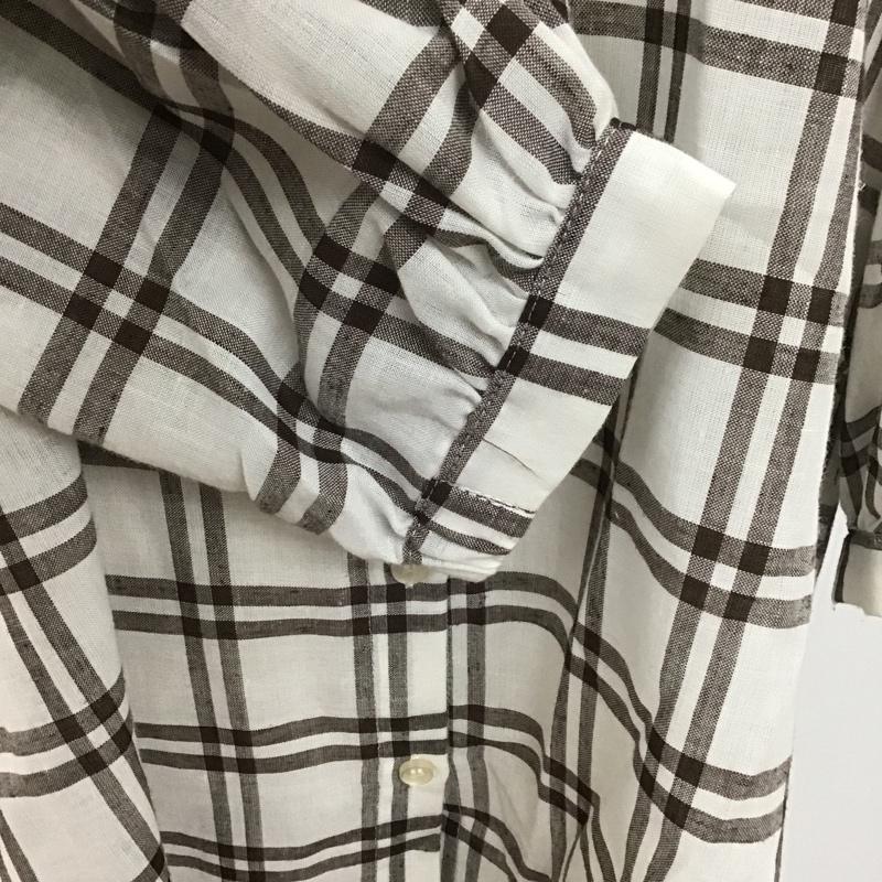 スタディオクリップ studio CLIP シャツ、ブラウス 七分袖 チェックシャツ L チェック マルチカラー / マルチカラー / レディース USED 古着 中古 10106152