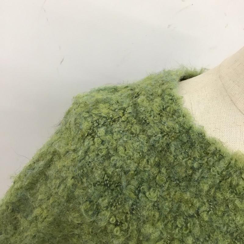 フリークスストア FREAK S STORE ニット、セーター 長袖 長袖ニットカットソー ニット セーター クルーネックニット FREE 無地 緑 / グリーン / レディース USED 古着 中古 10120940