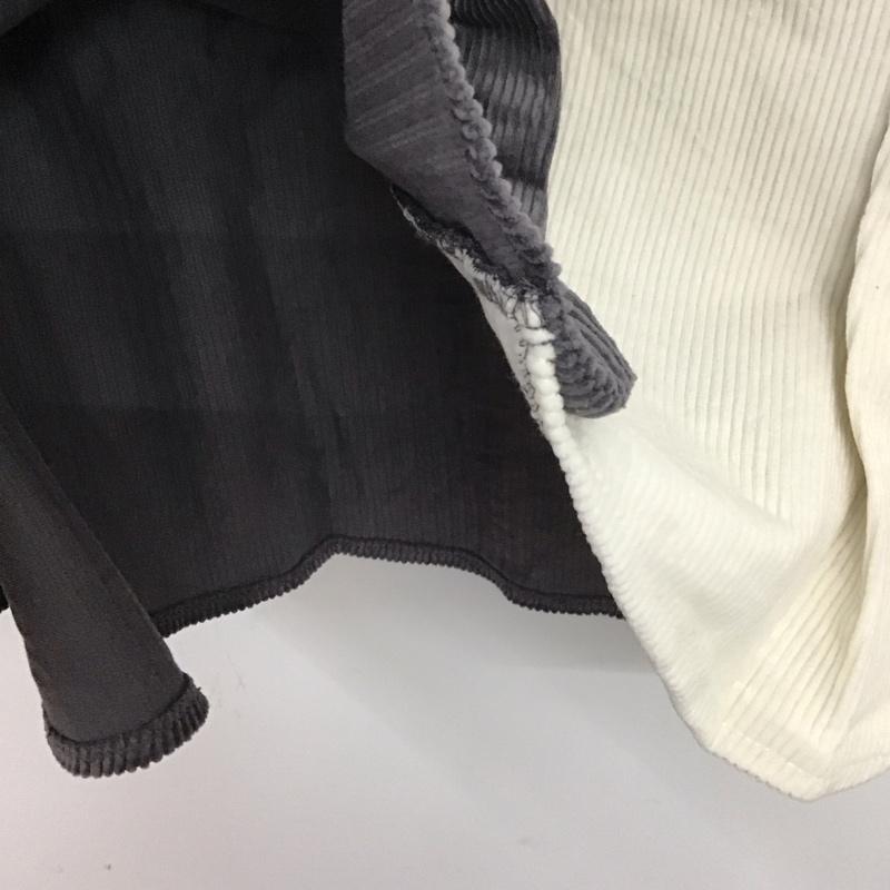 ザラ ZARA スカート ロングスカート ロングスカート タイトスカート コーデュロイスカート L 無地 灰 / グレー / レディース USED 古着 中古 10135802
