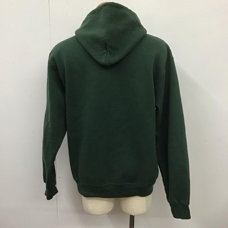 チャンピオン Champion パーカー 長袖 長袖パーカー プルオーバーパーカー スウェット M ロゴ、文字 緑 / グリーン / メンズ USED 古着 中古 10126925