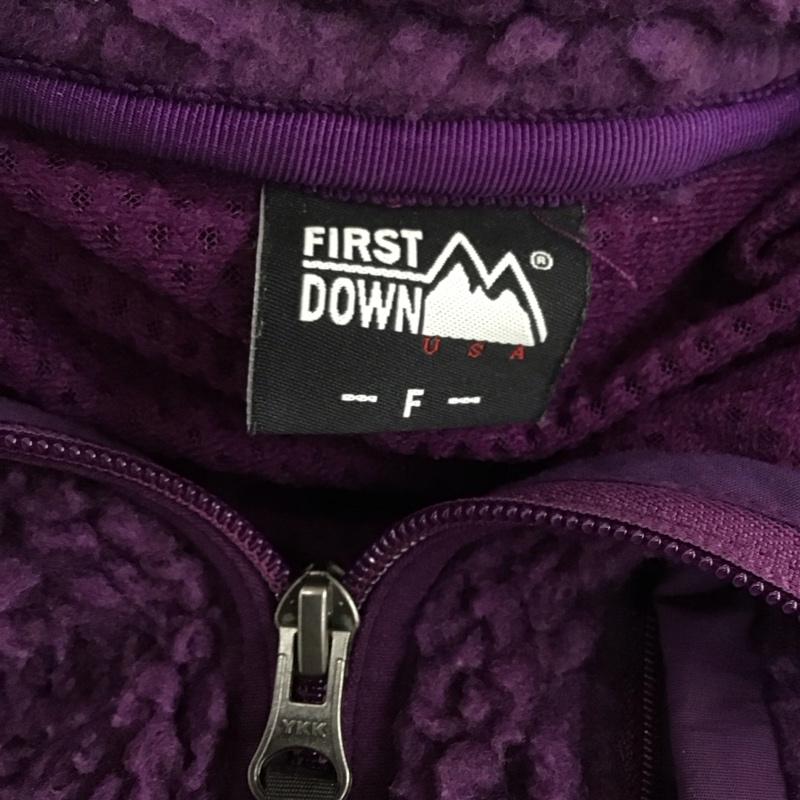ファーストダウン FIRST DOWN ジャケット、上着 ジャケット、ブレザー 184-3531 フリースジャケット FREE 無地 紫 / パープル / レディース USED 古着 中古 10109056
