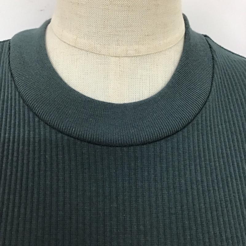 アズールバイマウジー AZUL BY MOUSSY カットソー 長袖 250GAB80-098H 袖シアー リブ M 無地 緑 / グリーン / レディース USED 古着 中古 10119384