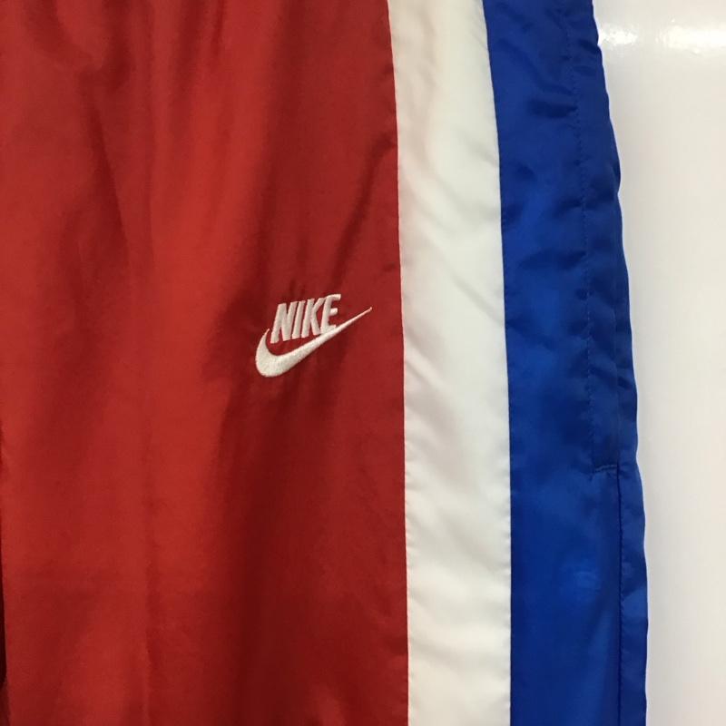 ナイキ NIKE パンツ ワークパンツ、ペインターパンツ aq1896-657 ボトム ワイドパンツ ナイロンパンツ M ロゴ、文字 白 / ホワイト / X 青 / ブルー / X 赤 / レッド / メンズ USED 古着 中古 10129832