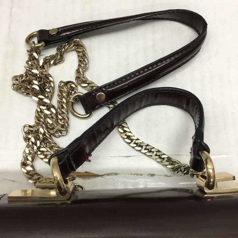 ザラ ZARA ハンドバッグ ハンドバッグ ショルダー 2way ミニバッグ 無地 ボルドー / ボルドー / レディース USED 古着 中古 10118311