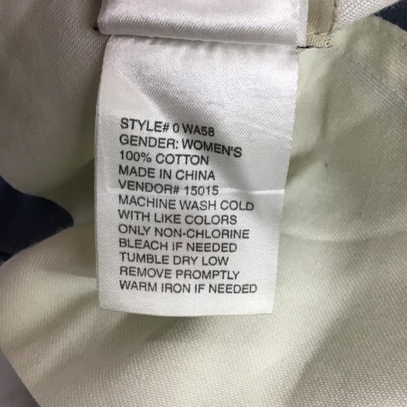 エルエルビーン L.L.Bean パンツ チノパン テーパードパンツ コットン 無地 青 / ブルー / レディース USED 古着 中古 10118717