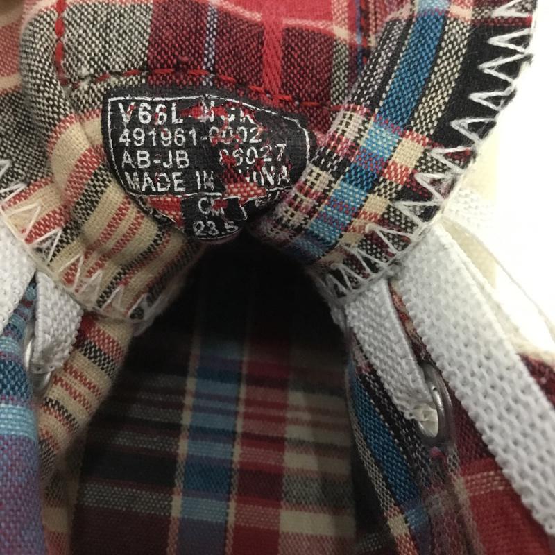バンズ VANS スニーカー スニーカー V66L-NCK CLASSIC SKOOL HI 23.5cm 箱無 23.5cm 無地 X チェック 白 / ホワイト / レディース USED 古着 中古 10044807