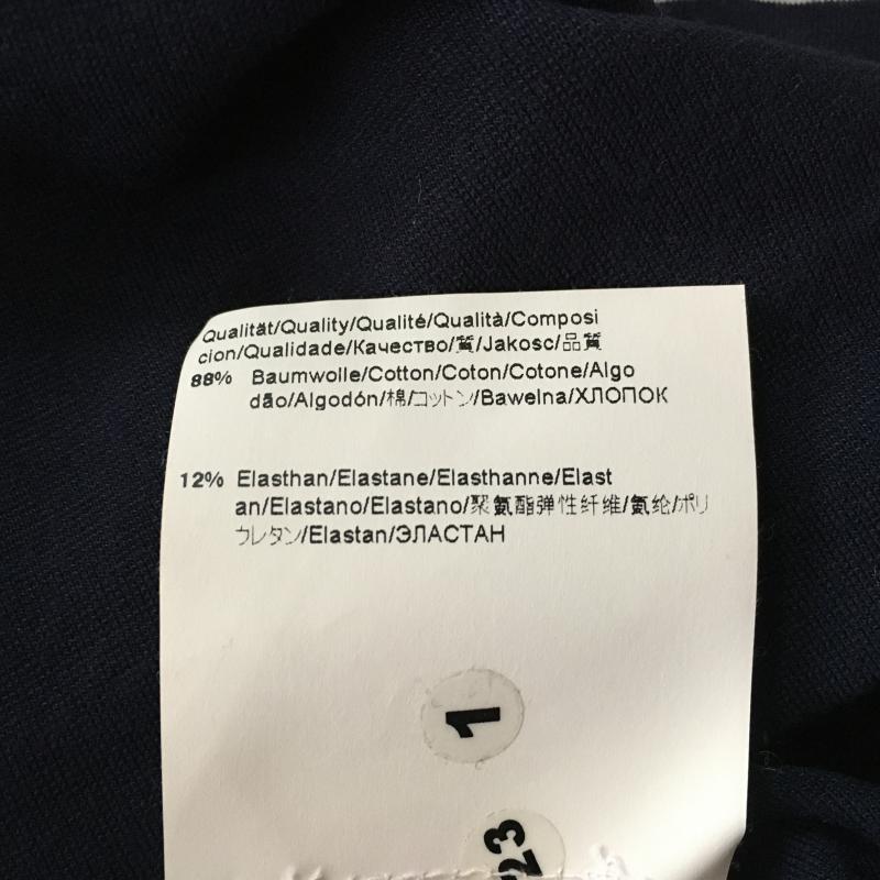 ヒューゴボス HUGO BOSS ワンピース ひざ丈スカート M 無地 X ボーダー柄 紺 / ネイビー / X 白 / ホワイト /  レディース USED 古着 中古 10015484