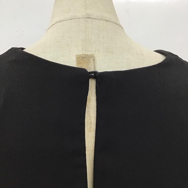 ザラティーアールエフ ZARA TRF トップス トップス プリーツ ノースリーブ S 無地 黒 / ブラック / レディース USED 古着 中古 10114107