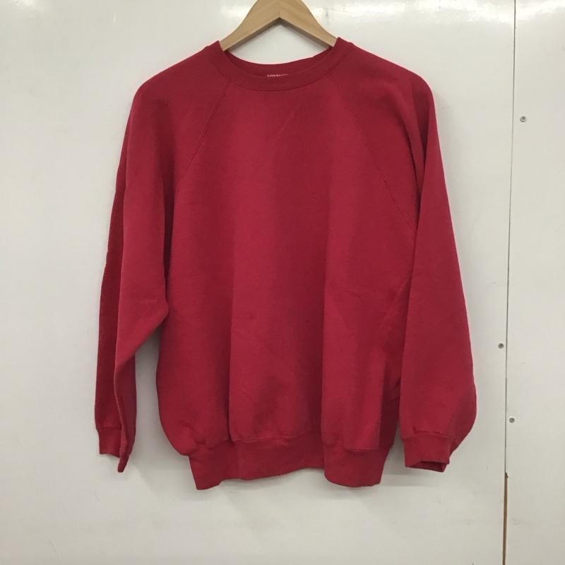 古着 USED トレーナー 長袖 長袖トレーナー スウェット クルーネック プルオーバー 古着 無地 えんじ / ワインレッド / メンズ USED 古着 中古 10139663