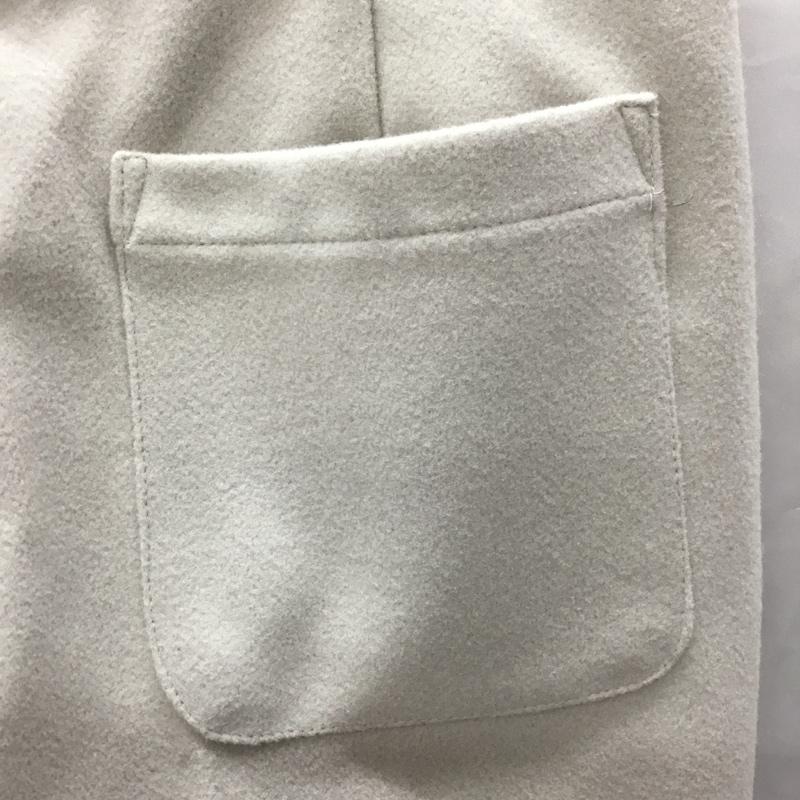 アイテムズ アーバンリサーチ ITEMS URBAN RESEARCH パンツ スラックス it17-14c007 ウールタッチ センタープレススラックスパンツ ワイドパンツ M 無地 アイボリー / アイボリー / メンズ USED 古着 中古 10120484
