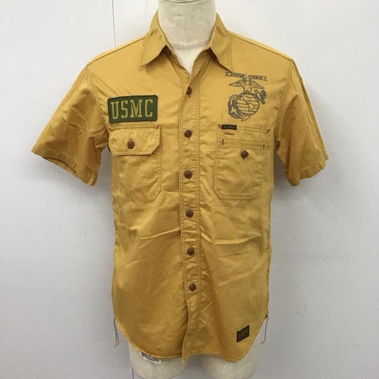 トイズマッコイ TOYS McCOY シャツ、ブラウス 半袖 半袖シャツ カラーシャツ 半袖カットソー M プリント 黄 / イエロー /  メンズ USED 古着 中古 10113100