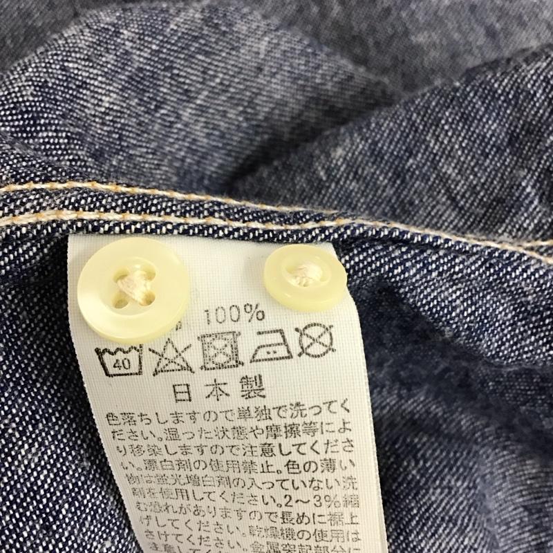 オアスロウ orSlow シャツ、ブラウス 長袖 長袖シャツ 無地シャツ カラーシャツ デニムシャツ 2 無地 インディゴ / インディゴ / メンズ USED 古着 中古 10130909