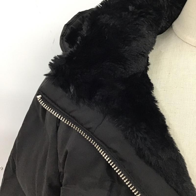 ザラ ZARA ジャケット、上着 ジャンパー、ブルゾン ジップアップジャケット アウター ダウンジャケット ショート丈 L 無地 黒 / ブラック / レディース USED 古着 中古 10118524