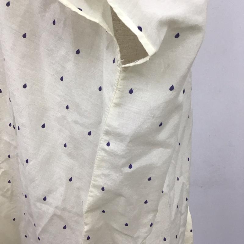 ニコアンド niko and... シャツ、ブラウス 半袖 アイボリー / アイボリー / レディース USED 古着 中古 10106466