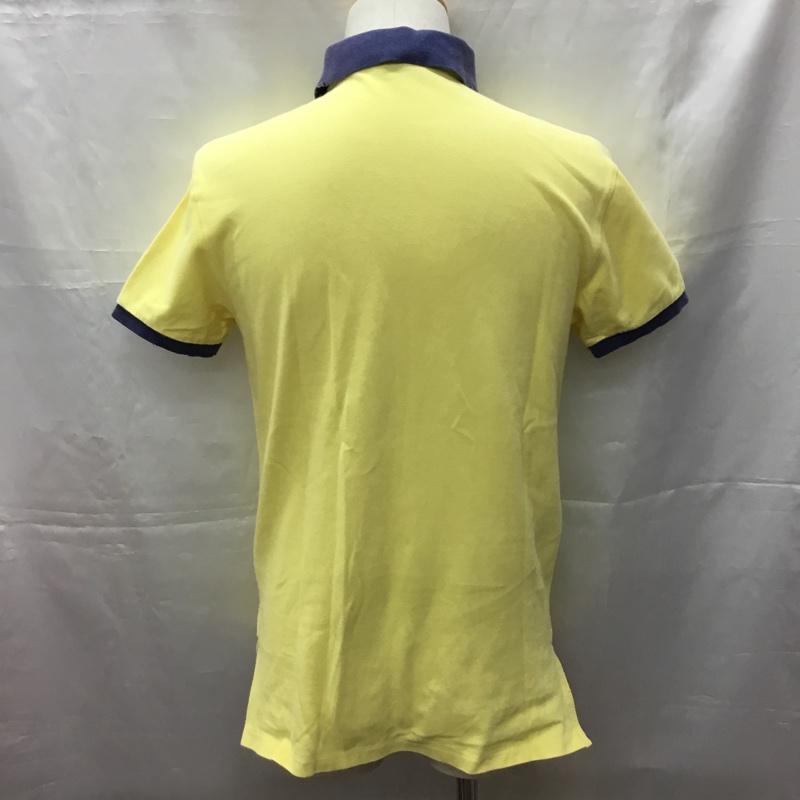 ポロバイラルフローレン Polo by RALPH LAUREN ポロシャツ 半袖 半袖ポロシャツ カラーシャツ 半袖カットソー M ロゴ、文字 黄 / イエロー / メンズ USED 古着 中古 10108546