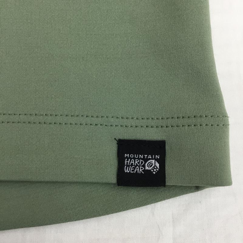 マウンテン ハード ウェアー MOUNTAIN HARDWEAR カットソー 長袖 OE0875-354 L ロゴ、文字 緑 / グリーン / メンズ USED 古着 中古 10139058