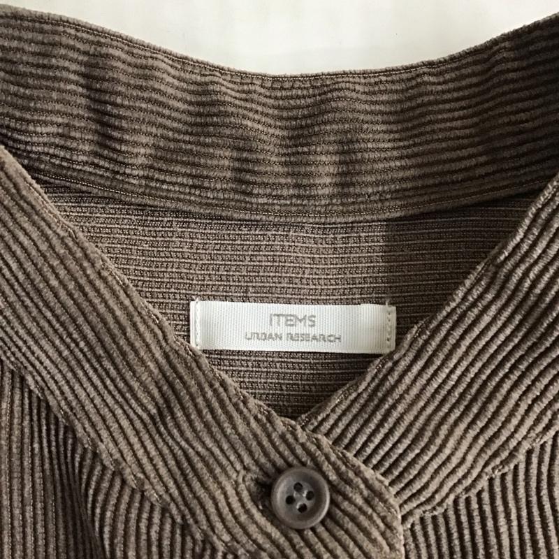 アイテムズ アーバンリサーチ ITEMS URBAN RESEARCH シャツ、ブラウス 長袖 it06-23n005 コーディロイビッグシャツ FREE 無地 茶 / ブラウン / レディース USED 古着 中古 10121331