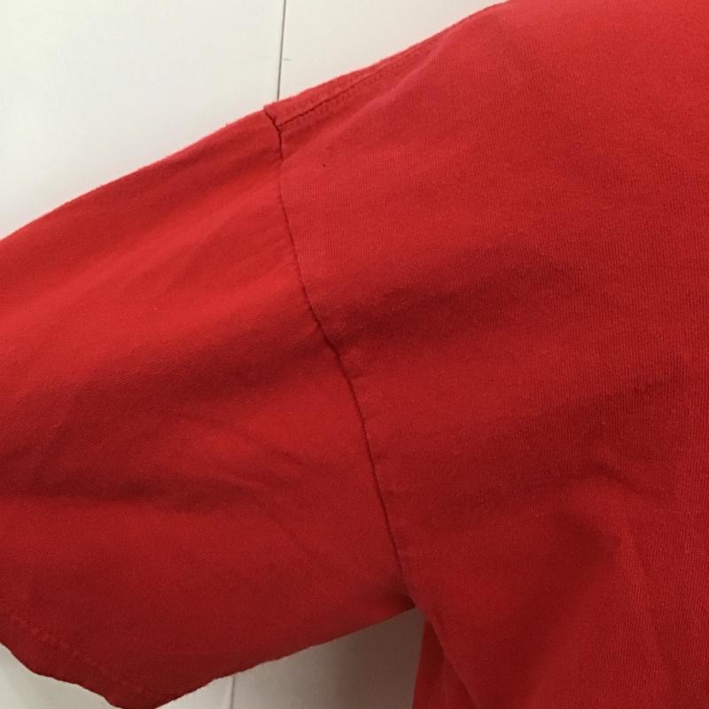 ナイキ NIKE Tシャツ 半袖 半袖カットソー プリントTシャツ クルーネックカットソー スポーツウェア L プリント 赤 / レッド / メンズ USED 古着 中古 10107211