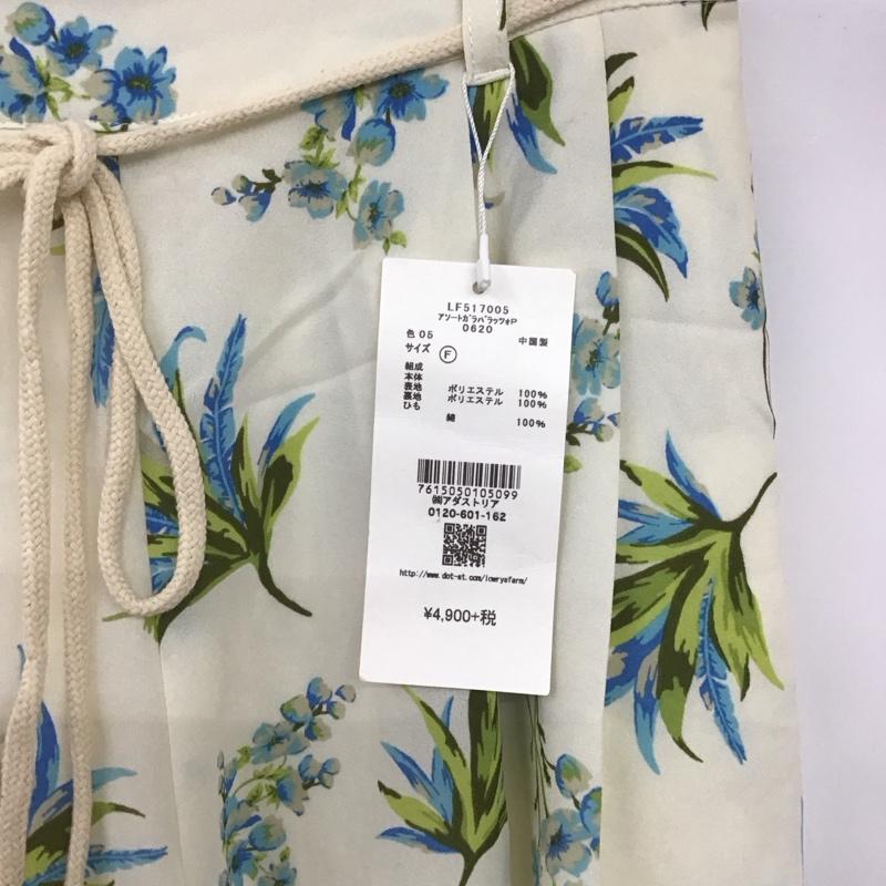 ローリーズファーム LOWRYS FARM パンツ スラックス lf517005ak ワイドパンツ 七分丈パンツ 総柄パンツ カジュアルパンツ FREE プリント マルチカラー / マルチカラー / レディース USED 古着 中古 10136111