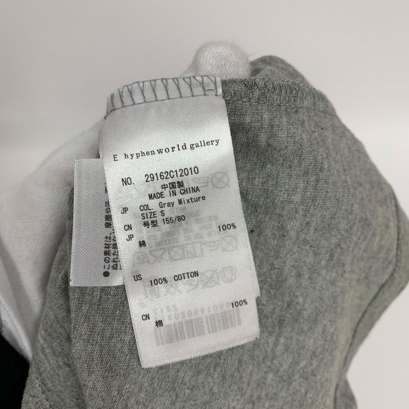 チャンピオン Champion Tシャツ 半袖 イーハイフンワールドギャラリー E hyphen world gallery×チャンピオン champion コラボ S 無地 灰 / グレー / レディース USED 古着 中古 10011846